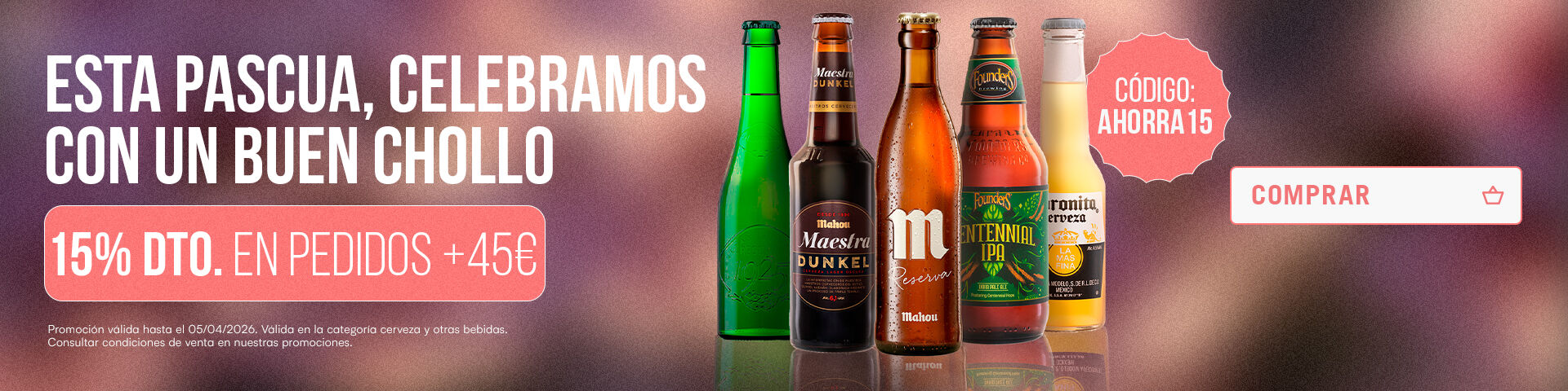 Prep&aacute;rate para Pascua con un 15% de descuento