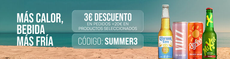 3&euro; de descuento en Selecci&oacute;n de productos usando el cup&oacute;n SUMMER3
