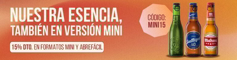 Aprovecha el 15% de dto en formatos mini y abref&aacute;cil