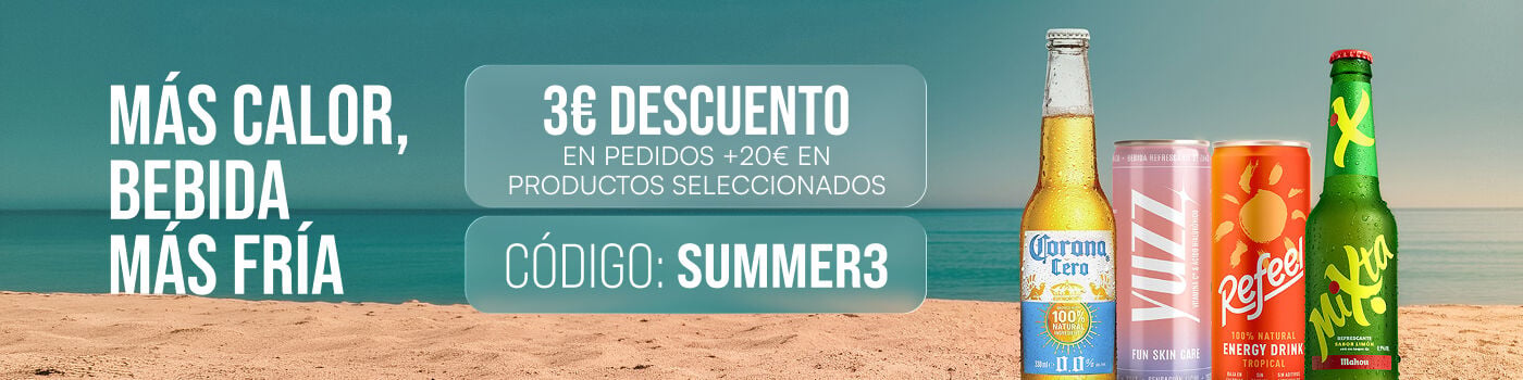 3&euro; de descuento en Selecci&oacute;n de productos usando el cup&oacute;n SUMMER3
