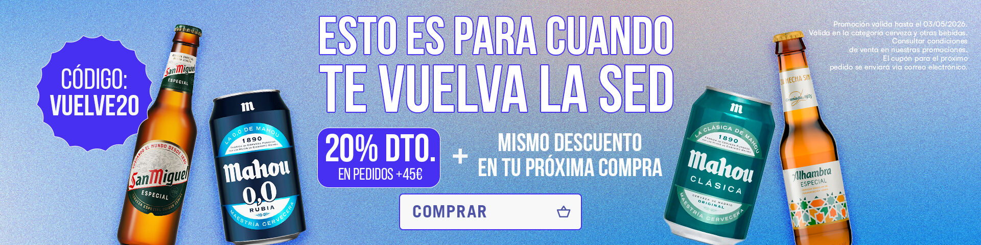 Disfruta de nuestra doble promo