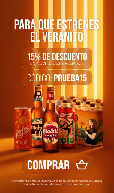 Descubre nuestras novedades y productos ideales para regalar con un 15% de descuento con el cup&oacute;n PRUEBA15