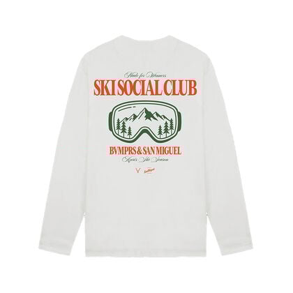 Camiseta manga larga Bvmprs x San Miguel blanco