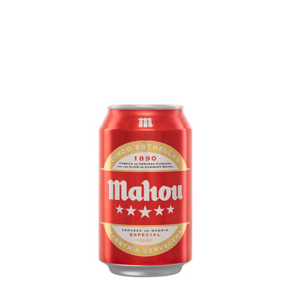 Mahou Cinco Estrellas pack ahorro 48 latas x 33 cl.