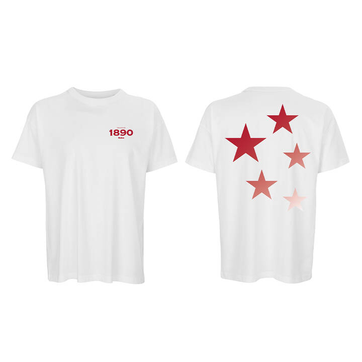 Camiseta Mahou Estrellas Oversize Blanca