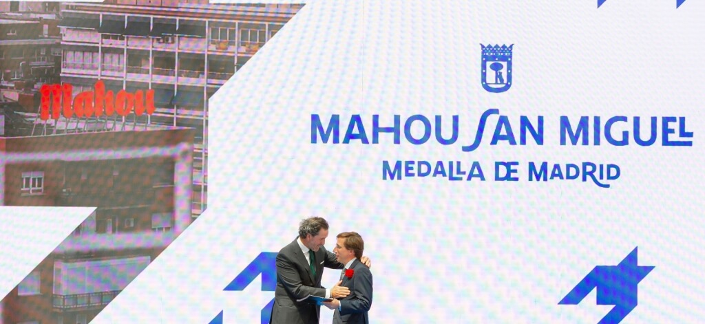 Mahou San Miguel, condecorada con la Medalla de Madrid por su trayectoria profesional
