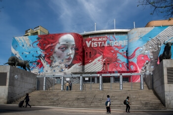 Mahou San Miguel impulsa la realización del mural más grande de Madrid en el Palacio Vistalegre