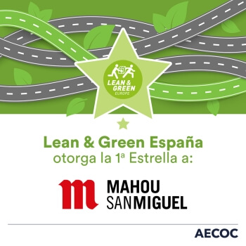 Mahou San Miguel recibe la estrella Lean&Green tras reducir un 23% sus emisiones de CO2